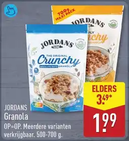 ALDI Jordans Granola aanbieding