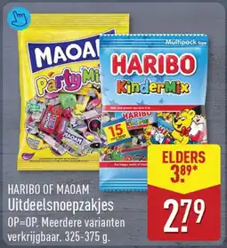 ALDI Haribo of Maoam Uitdeelsnoepzakjes aanbieding