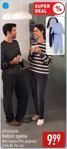 ALDI Up2fashion badstof pyjama aanbieding
