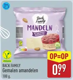 ALDI Back Family Gemalen amandelen aanbieding