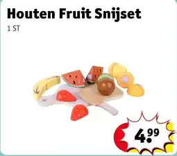Kruidvat Houten Fruit Snijset aanbieding