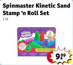 Kruidvat Spinmaster Kinetic Sand Stamp 'n Roll Set aanbieding