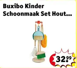 Kruidvat Buxibo Kinder Schoonmaak Set Houten Huishoudelijke Gereedschap Montessori aanbieding