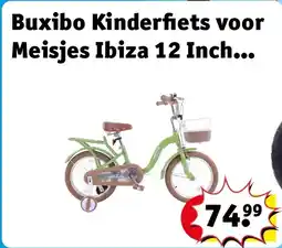 Kruidvat Buxibo Kinderfiets voor Meisjes Ibiza 12 Inch Groen aanbieding