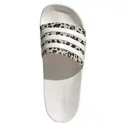 Wehkamp adidas Sportswear Adilette badslippers met panterprint - wit aanbieding