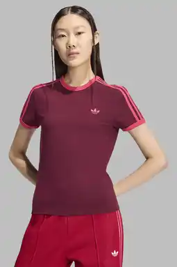 Wehkamp adidas Originals Cali T-shirt - donkerrood aanbieding