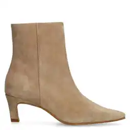 Wehkamp Manfield suède enkellaarzen beige aanbieding