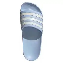Wehkamp adidas Sportswear Adilette badslippers lichtblauw/wit aanbieding
