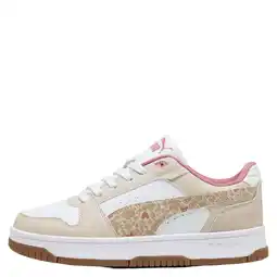 Wehkamp Puma Rebound Slam imitatieleren sneakers - wit/beige aanbieding