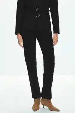 Wehkamp Mango slim fit jeans - black denim aanbieding