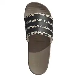 Wehkamp adidas Sportswear Adilette Comfort 2.0 badslippers met panterprint - ecru/bruin aanbieding