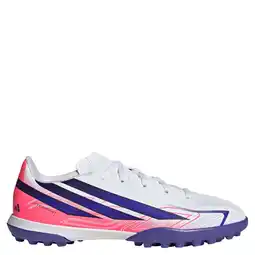 Wehkamp adidas Performance F50 Hyperfast Club junior voetbalschoenen - roze/paars aanbieding