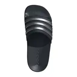 Wehkamp adidas Sportswear Adilette Shower badslippers zwart/zilver metallic aanbieding