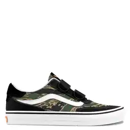 Wehkamp Vans Brooklyn katoenen camouflage sneakers - zwart/groen aanbieding