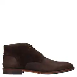 Wehkamp Manfield suède veterschoenen - bruin aanbieding