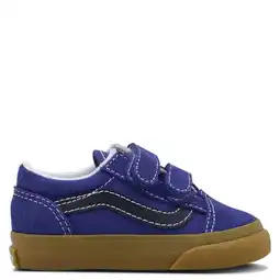 Wehkamp Vans Old Skool V katoenen sneakers - blauw/donkerblauw aanbieding