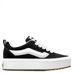 Wehkamp Vans Knu Skool Stacklite suède sneakers - zwart/wit aanbieding