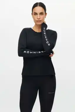 Wehkamp Rohnisch sportshirt met lange mouwen - zwart aanbieding