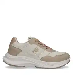 Wehkamp Tommy Hilfiger sneaker ecru aanbieding
