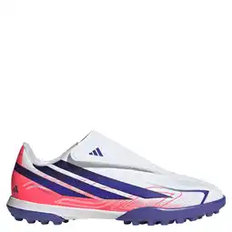 Wehkamp adidas Performance F50 Hyperfast Club junior imitatieleren voetbalschoenen - roze/paars aanbieding
