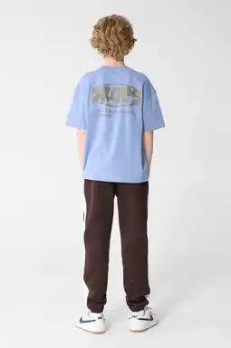 Wehkamp Shoeby T-shirt met backprint - lichtblauw aanbieding