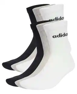 Wehkamp adidas Sportswear sportsokken - zwart/grijs/wit (set van 6) aanbieding