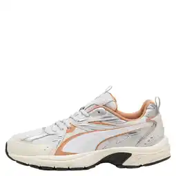 Wehkamp Puma mesh sneakers - wit/grijs/oranje aanbieding