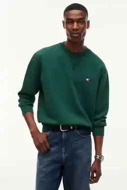 Wehkamp Tommy Jeans regular fit sweater - velvet green aanbieding