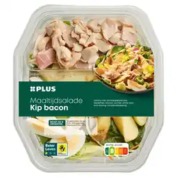 PLUS PLUS Maaltijdsalade kip bacon aanbieding