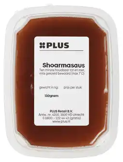 PLUS PLUS Shoarmasaus aanbieding