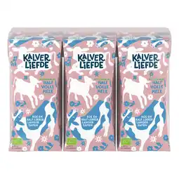 PLUS Kalverliefde Bio halfvolle melk 200ml aanbieding