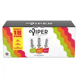 PLUS Viper Hard Seltzers Variety 18-pack aanbieding