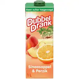 PLUS Dubbeldrank Sinaasappel & Perzik zt suiker aanbieding