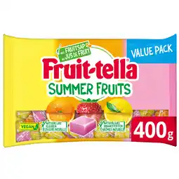 PLUS Fruittella Fruity summerfruits vegan aanbieding