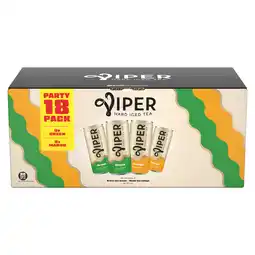 PLUS Viper Hard Iced Tea Variety 18-pack aanbieding