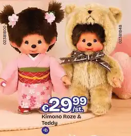 Dreamland Kimono Roze & Teddy aanbieding