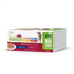 Zooplus 96x85g Natural Trainer Bocconcini Adult Mix (4 soorten) nat kattenvoer aanbieding