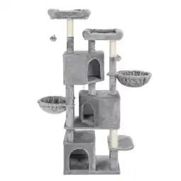 Zooplus Feandrea Katzenbaum 164 cm, grau L55x B40x H164cm Katze aanbieding