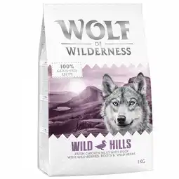 Zooplus 5x1kg Wild Hills met Eend Wolf of Wilderness Hondenvoer aanbieding
