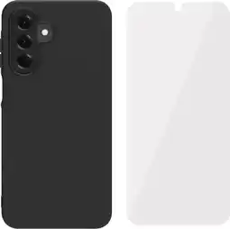 Coolblue BlueBuilt Samsung Galaxy A18/A17 Back Cover Zwart + BlueBuilt Screenprotector Glas aanbieding