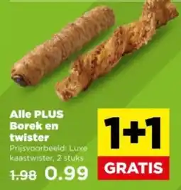 PLUS Alle PLUS Borek en twister aanbieding