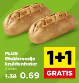 PLUS Stokbroodje kruidenboter aanbieding