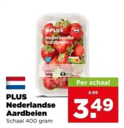 PLUS PLUS Nederlandse Aardbeien aanbieding