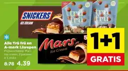 PLUS Alle Trü frü en A-merk IJsrepen aanbieding