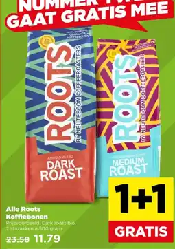 PLUS Alle Roots Koffiebonen aanbieding