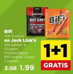 PLUS Bifi en Jack Link's aanbieding