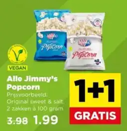 PLUS Alle Jimmy's Popcorn aanbieding