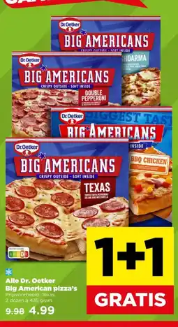 PLUS Alle Dr. Oetker Big American pizza's aanbieding