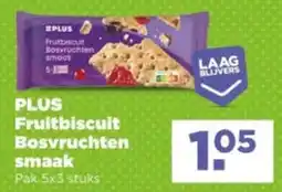 PLUS PLUS Fruitbiscuit Bosvruchten smaak aanbieding