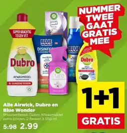 PLUS Alle Airwick, Dubro en Blue Wonder aanbieding